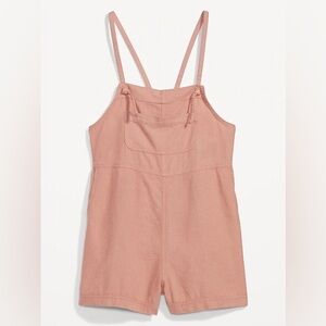 Old Navy Linen-Blend Utility Romper size M